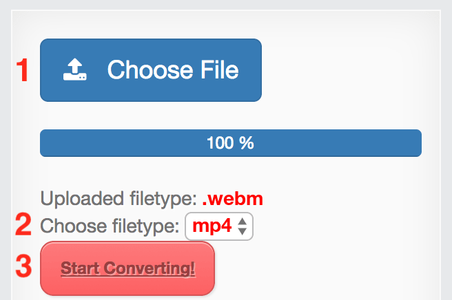 How to convert WEBM files online to MP4